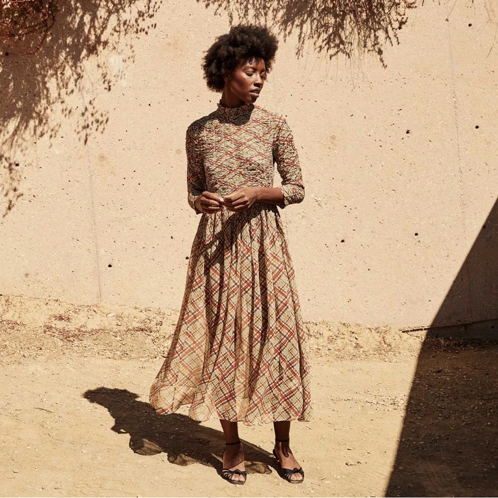 Doen Allegra Dress Plaid